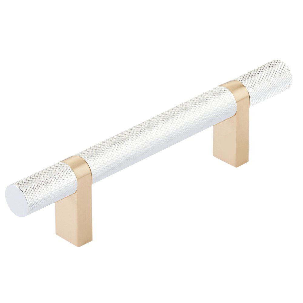 EMTEK SELECT Cabinet Bar Pull - Satin Brass Stem