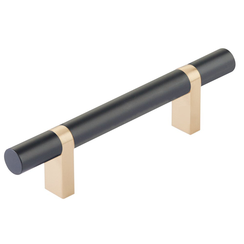 EMTEK SELECT Cabinet Bar Pull - Satin Brass Stem