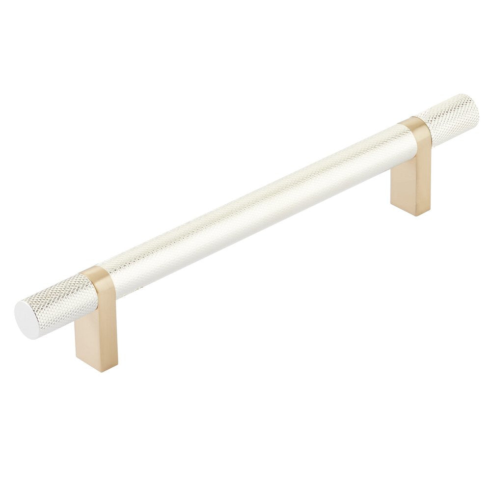 EMTEK SELECT Cabinet Bar Pull - Satin Brass Stem