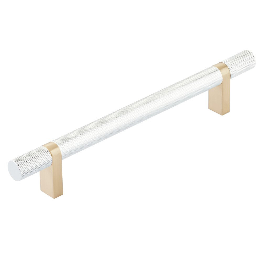 EMTEK SELECT Cabinet Bar Pull - Satin Brass Stem