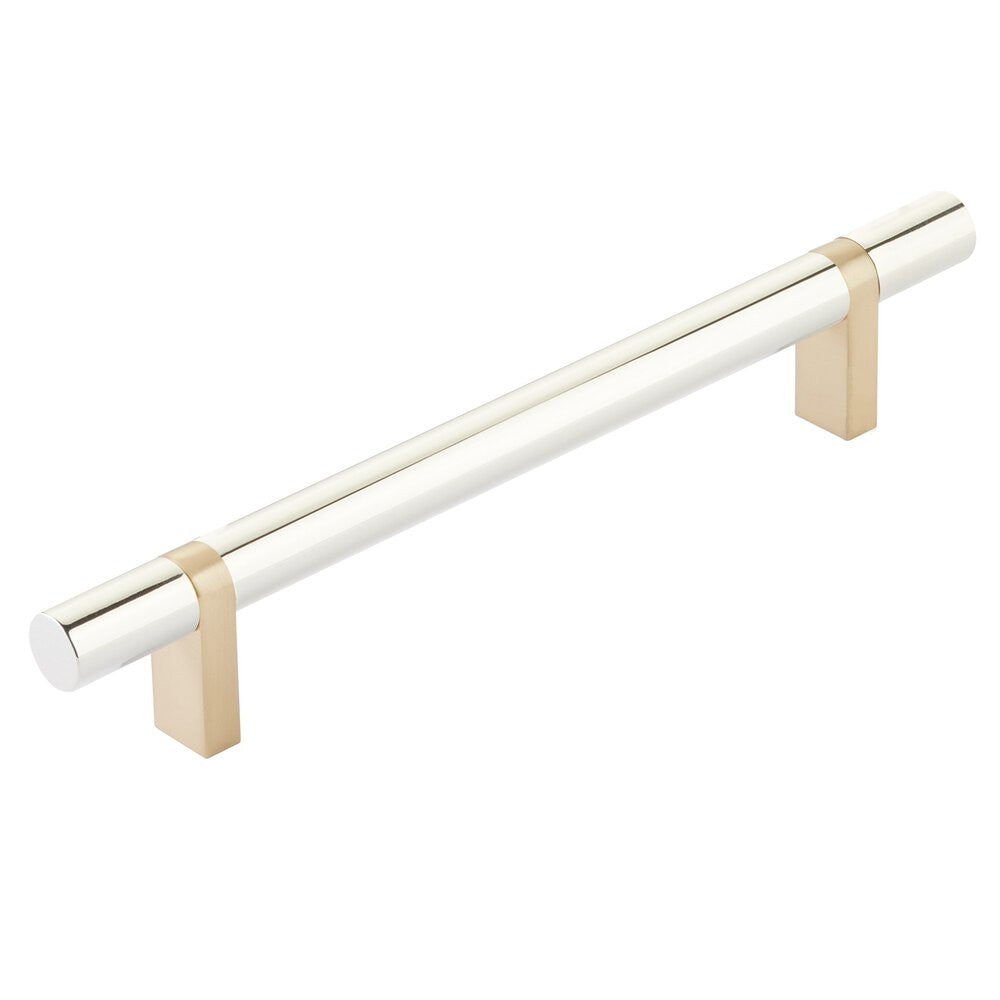 EMTEK SELECT Cabinet Bar Pull - Satin Brass Stem