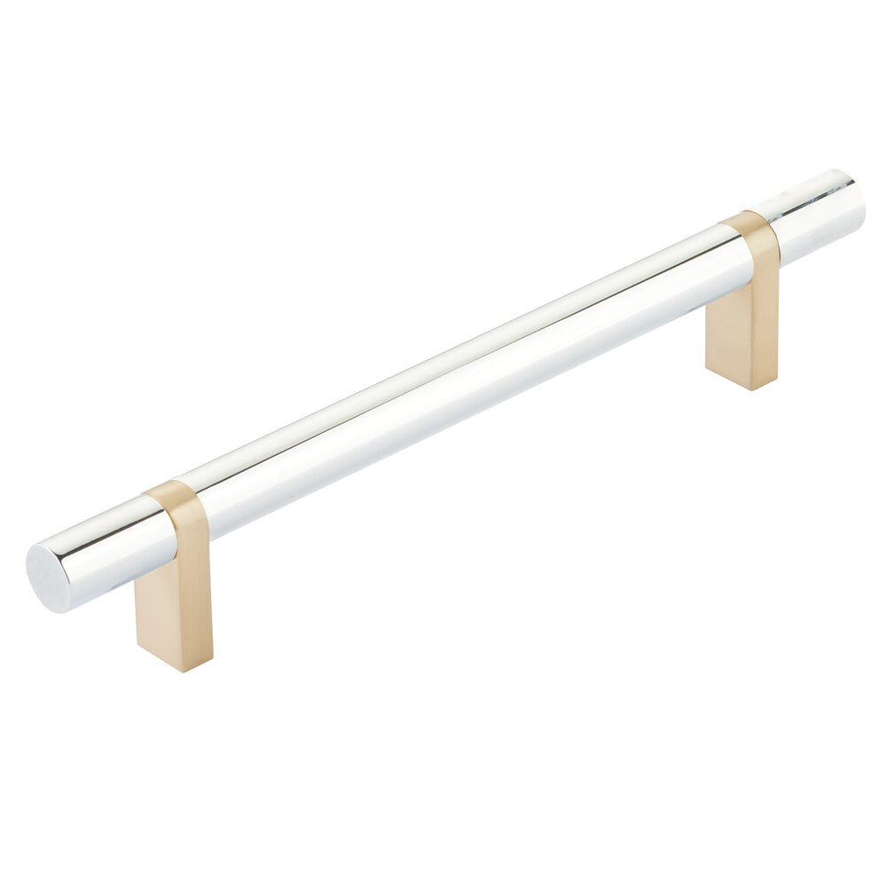 EMTEK SELECT Cabinet Bar Pull - Satin Brass Stem