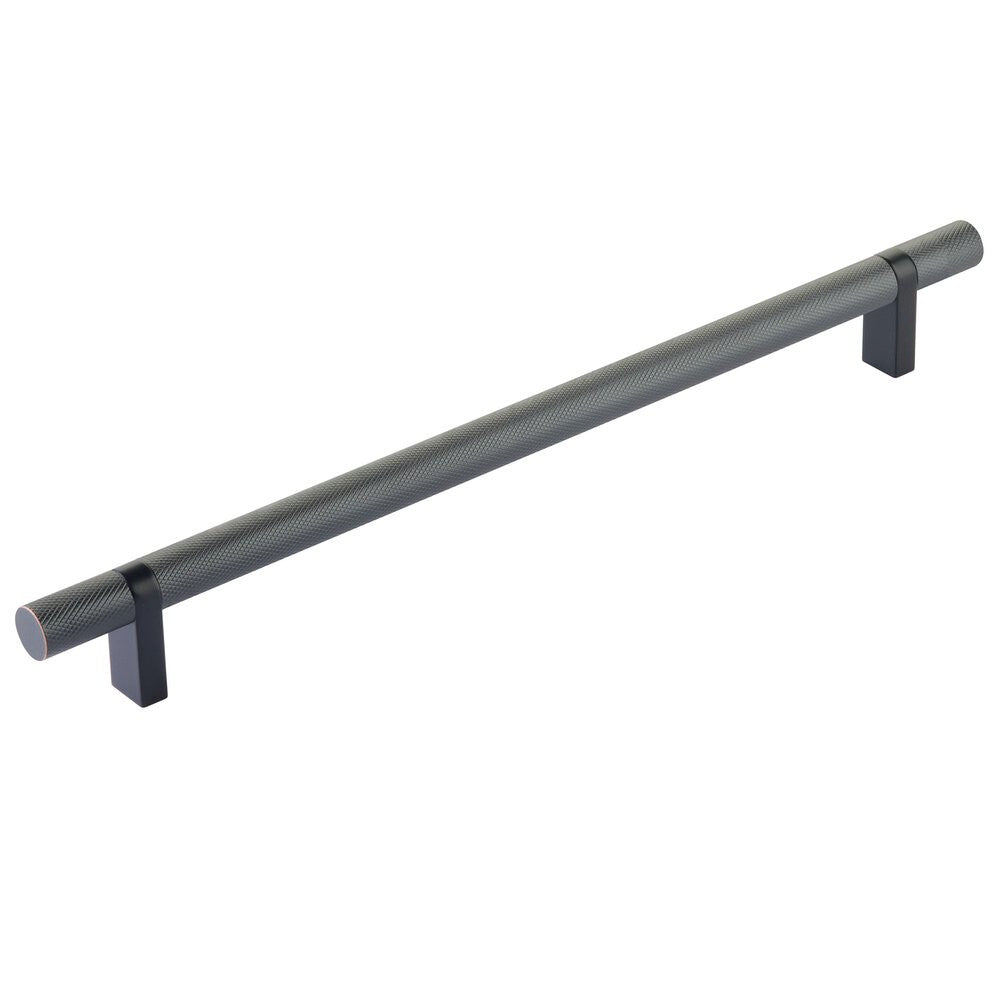 EMTEK SELECT Cabinet Bar Pull - Flat Black Stem
