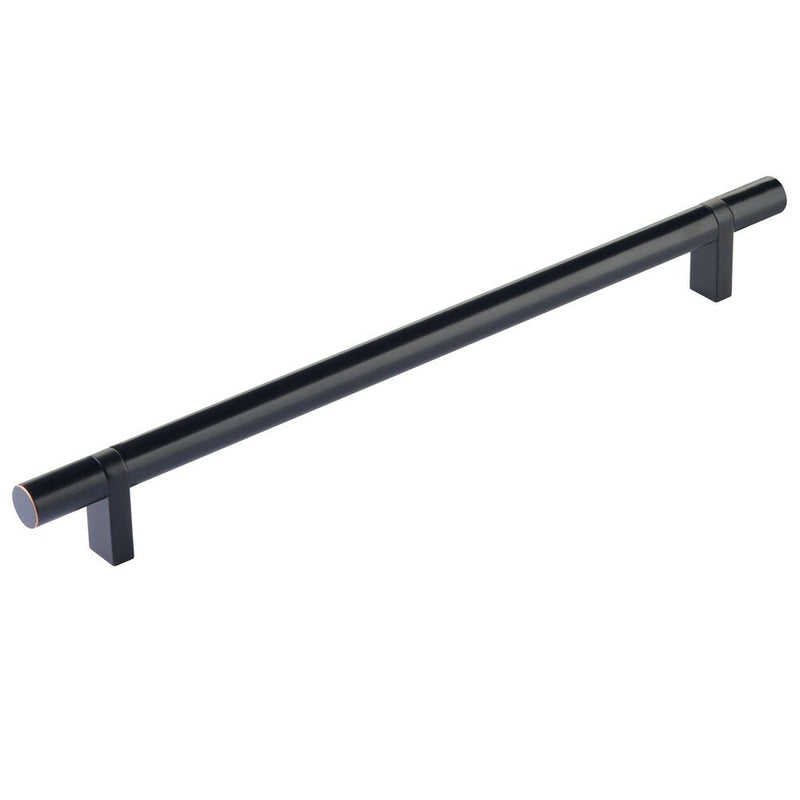 EMTEK SELECT Cabinet Bar Pull - Flat Black Stem