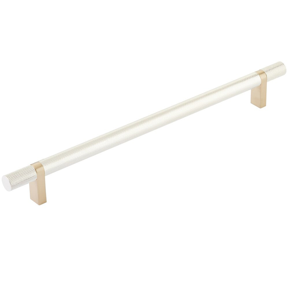 EMTEK SELECT Cabinet Bar Pull - Satin Brass Stem