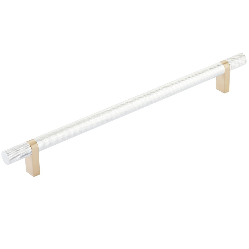 EMTEK SELECT Cabinet Bar Pull - Satin Brass Stem