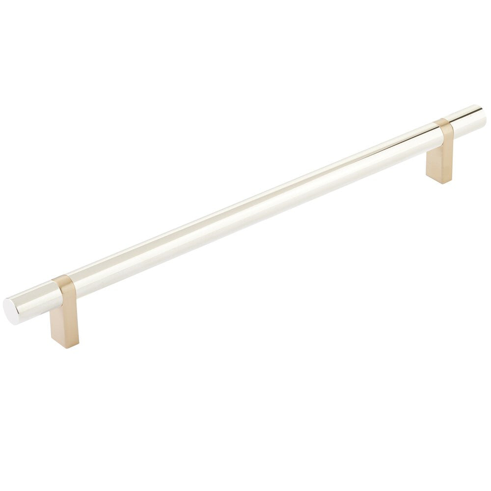 EMTEK SELECT Cabinet Bar Pull - Satin Brass Stem