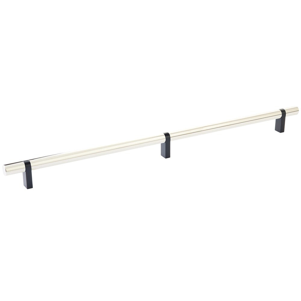 EMTEK SELECT Oversized Cabinet Bar Pull - Flat Black Stem