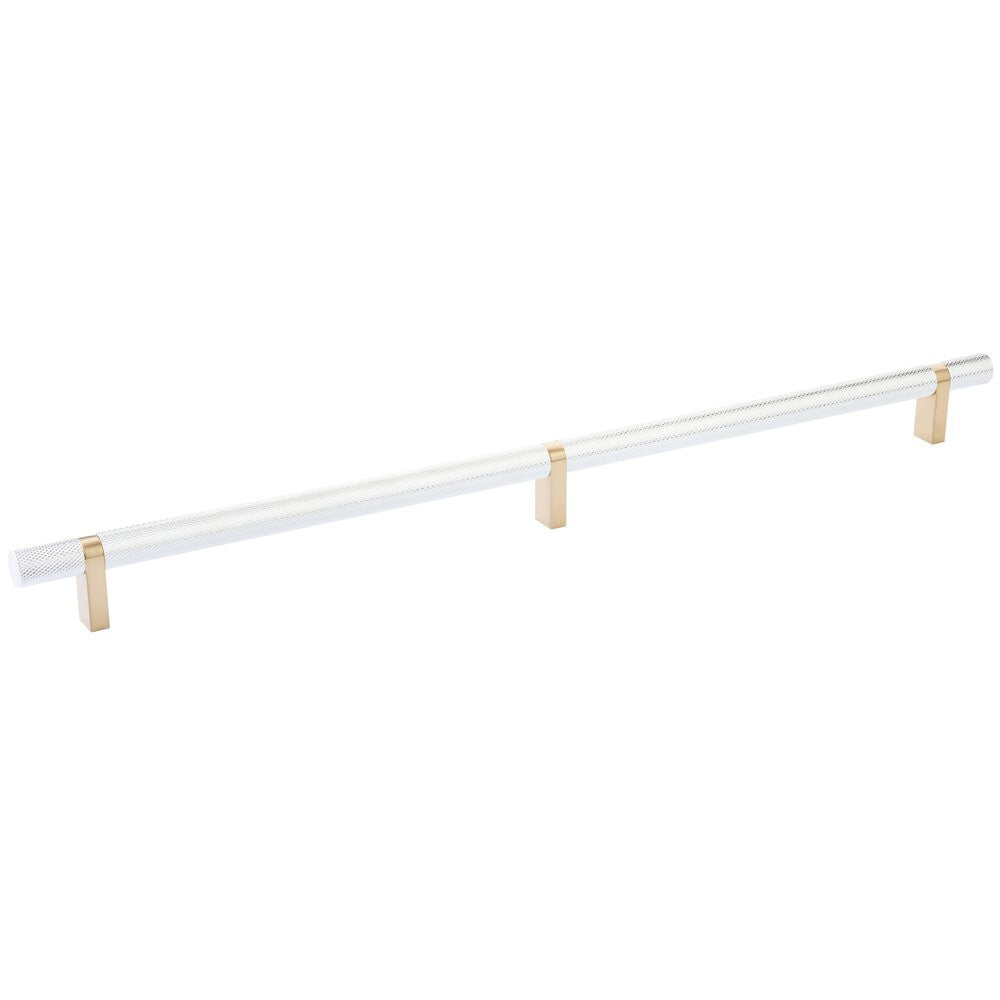 EMTEK SELECT Oversized Cabinet Bar Pull - Satin Brass Stem