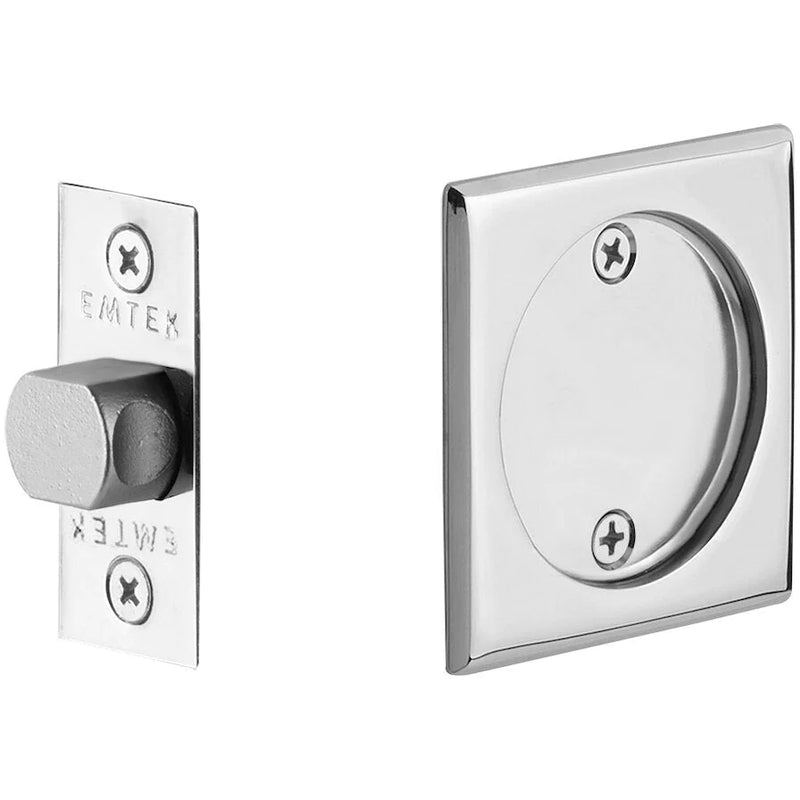 Emtek Square Pocket Door Tubular Locks