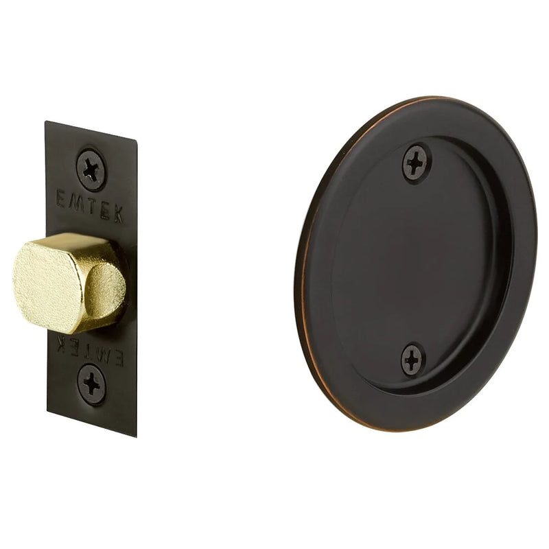 Emtek Round Pocket Door Tubular Locks