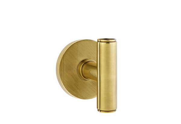 Emtek Studio Brass Door Handles - Ace Knob with Disk Rosette