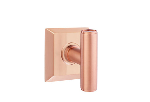Emtek Studio Brass Door Handles - Ace Knob with Quincy Rosette