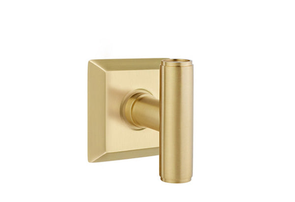 Emtek Studio Brass Door Handles - Ace Knob with Quincy Rosette