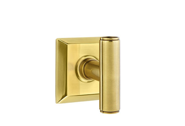 Emtek Studio Brass Door Handles - Ace Knob with Quincy Rosette