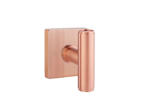Emtek Studio Brass Door Handles - Ace Knob with Square Rosette