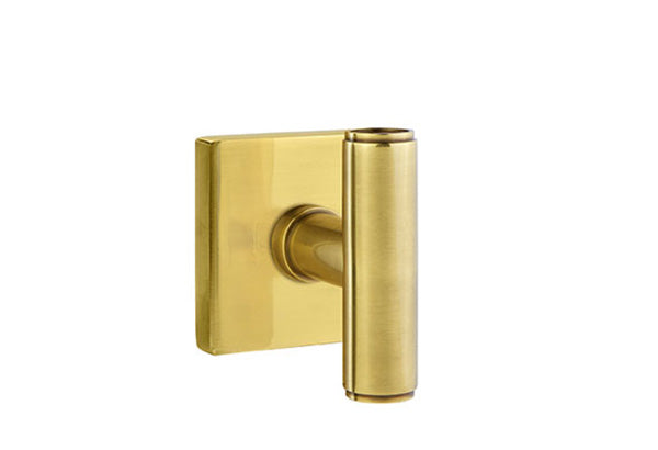 Emtek Studio Brass Door Handles - Ace Knob with Square Rosette