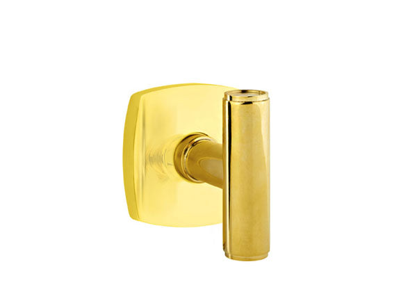 Emtek Studio Brass Door Handles - Ace Knob with Urban Modern Rosette