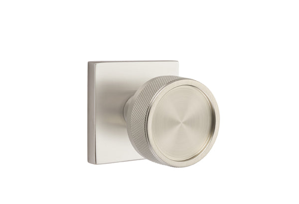 Emtek Select Door Knobs - Conical Knurled Knob - Square Rosette