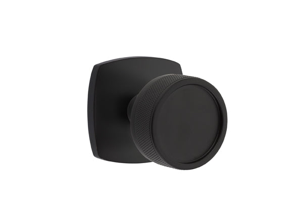 Emtek Select Door Knobs - Conical Knurled Knob - Urban Modern Rosette