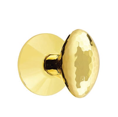 Emtek Hammered Egg Knob with Modern Rosette