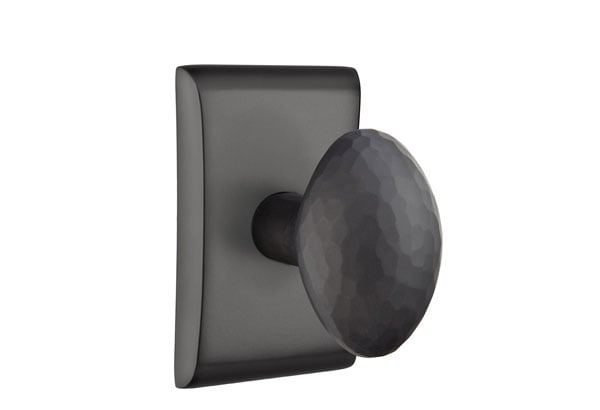 Emtek Hammered Egg Knob with Neos Rosette