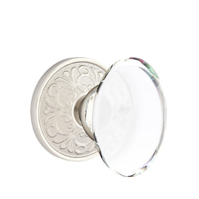 Emtek Glass Knobsets - Hampton Glass Knob - Lancaster Rosette
