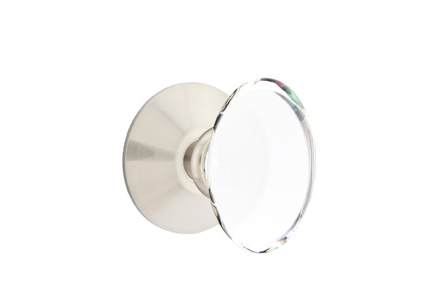 Emtek Modern Glass Knobsets - Hampton Glass Knob - Modern Rosette
