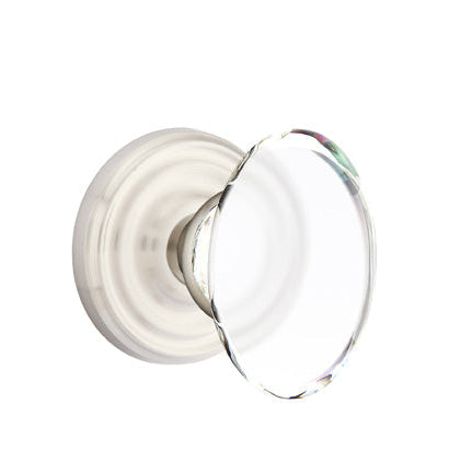 Emtek Glass Knobsets - Hampton Glass Knob - Regular Rosette