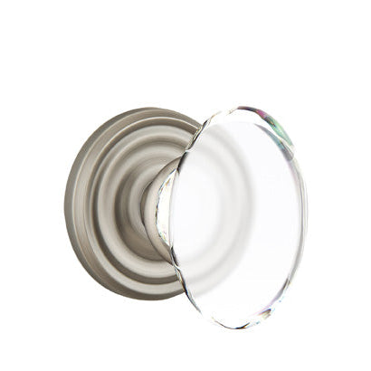 Emtek Glass Knobsets - Hampton Glass Knob - Regular Rosette