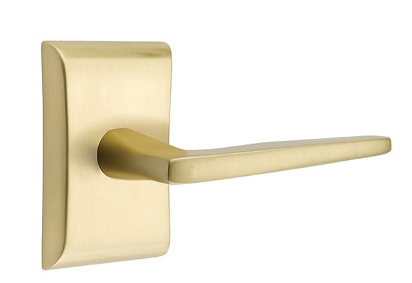 Emtek Hermes Lever with Neos Rosette