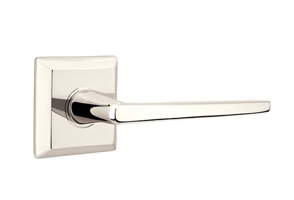 Emtek Hermes Lever with Quincy Rosette