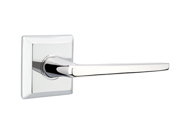 Emtek Hermes Lever with Quincy Rosette