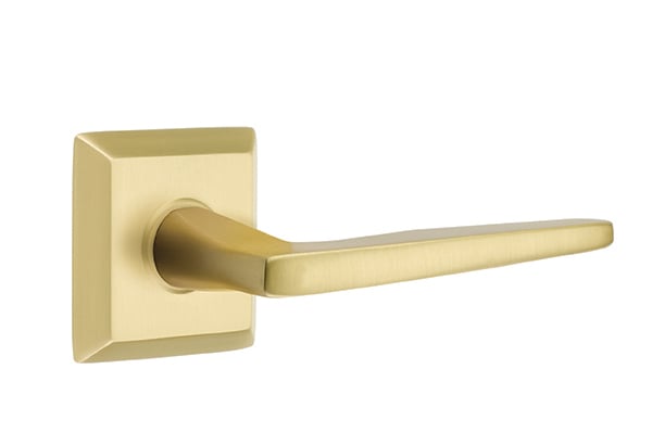 Emtek Hermes Lever with Quincy Rosette