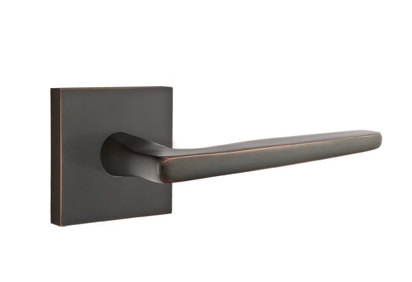 Emtek Hermes Lever with Square Rosette
