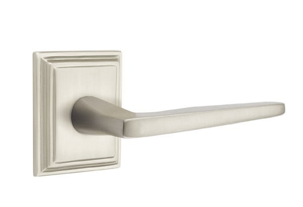 Emtek Hermes Lever with Wilshire Rosette