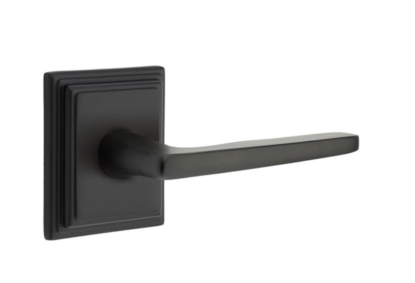 Emtek Hermes Lever with Wilshire Rosette