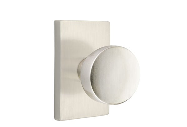 Emtek Modern Rectangular Rosette with Laurent Knob
