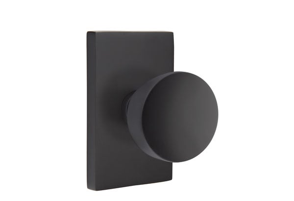 Emtek Modern Rectangular Rosette with Laurent Knob