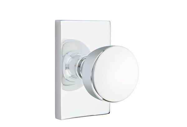 Emtek Modern Rectangular Rosette with Laurent Knob