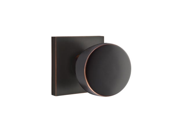 Emtek Square Rosette with Laurent Knob