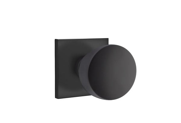 Emtek Square Rosette with Laurent Knob