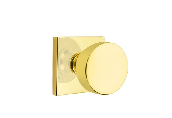Emtek Square Rosette with Laurent Knob