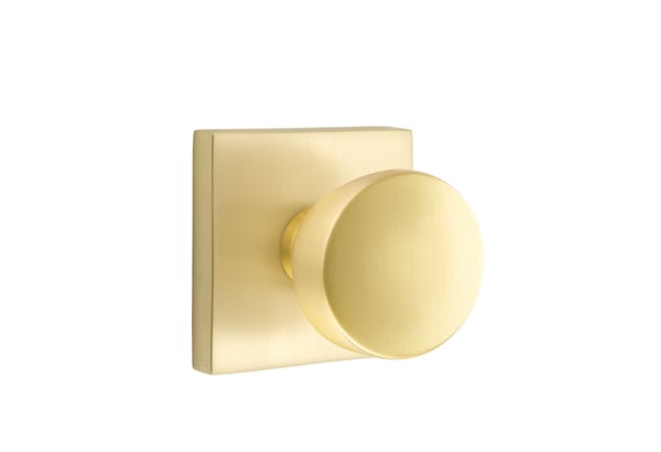 Emtek Square Rosette with Laurent Knob
