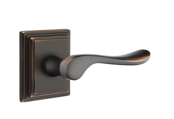 Emtek Luzern Lever with Wilshire Rosette