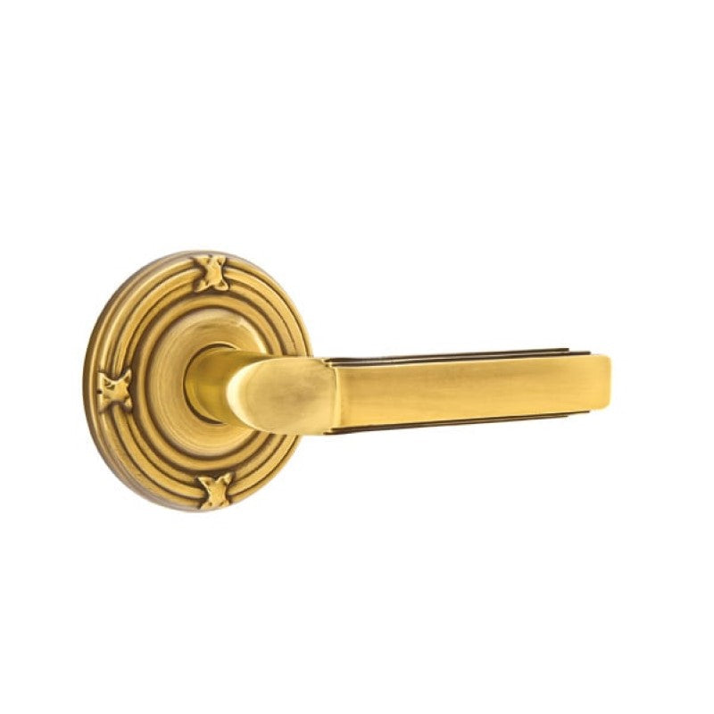 Emtek  Door Handle - Milano Lever Ribbon & Reed Rosette
