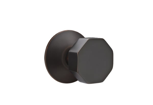 Emtek Octagon Knob with Modern Rosette