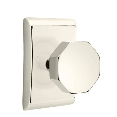Emtek Octagon Knob with Neos Rosette