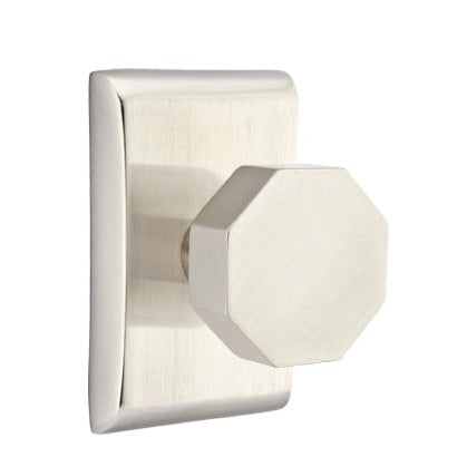 Emtek Octagon Knob with Neos Rosette