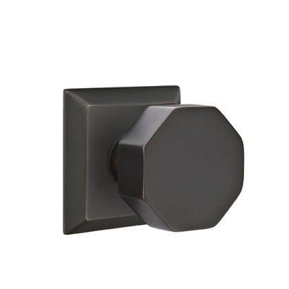 Emtek Octagon Knob with Quincy Rosette